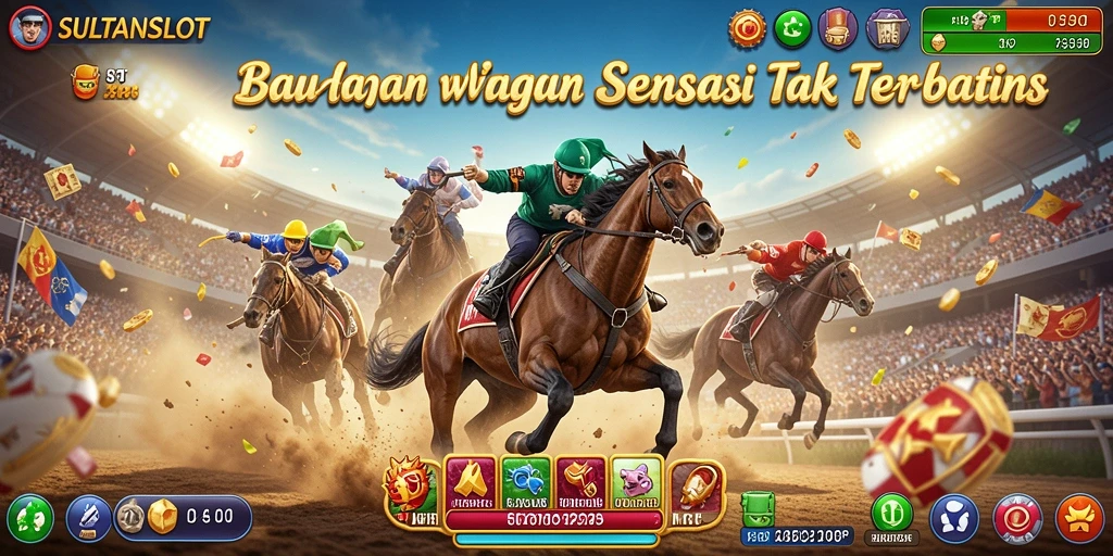 Tampilan menakjubkan dari balapan seru SULTANSLOT.